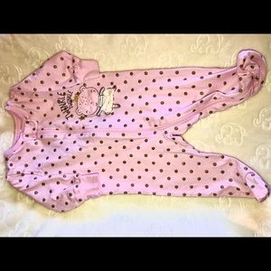 Pink and Gold Footed PJ’s